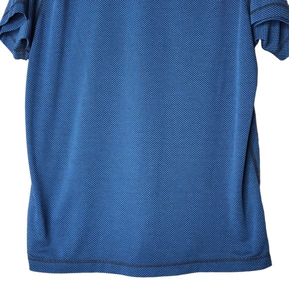 RHONE Workout Tee Short Sleeve Blue Black Pattern T-Shirt Men’s XL - Picture 10 of 11